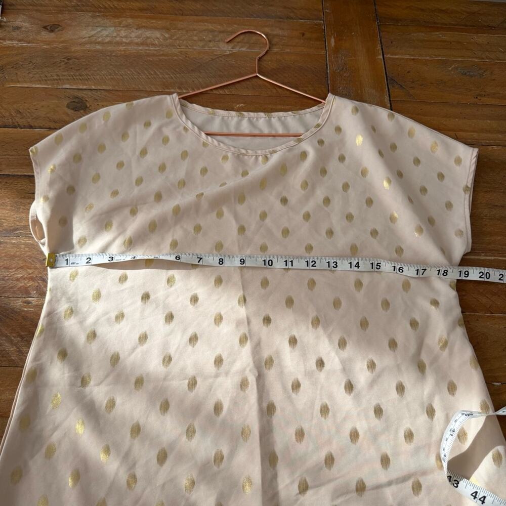 Elegant Gold Dot Women's Blouse - Picture 5 of 5
